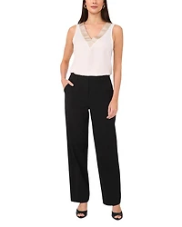 V Neck Sleeveless Blouse