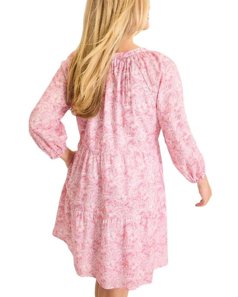 Prima Petals Three Quarter Sleeve Dress