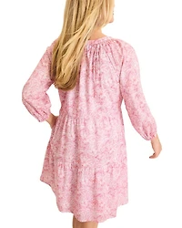 Prima Petals Three Quarter Sleeve Dress