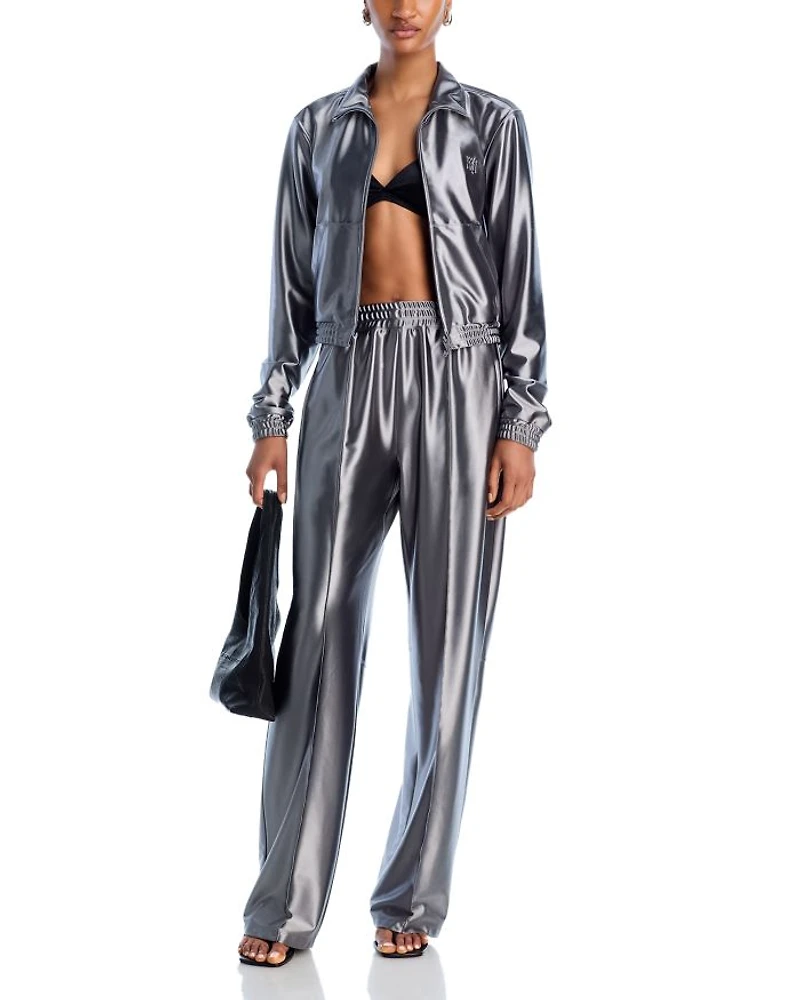 Metallic Track Pants