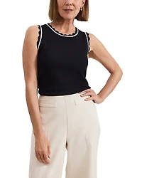 Phase Eight Liz Scalloped Edge Tank Top