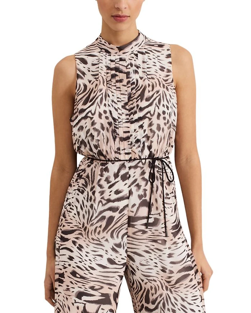 Lorainne Leopard Print Jumpsuit