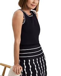 Liz Pleated Scalloped Skirt