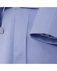 Cheryl Fitted Trench Button Up Jacket