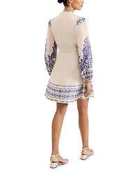 Pia Floral Button Mini Dress