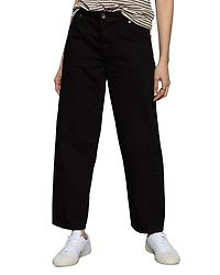 District High Rise Column Ankle Jeans Black