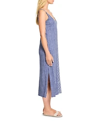 Mixed Stripe V Neck Tank Dress