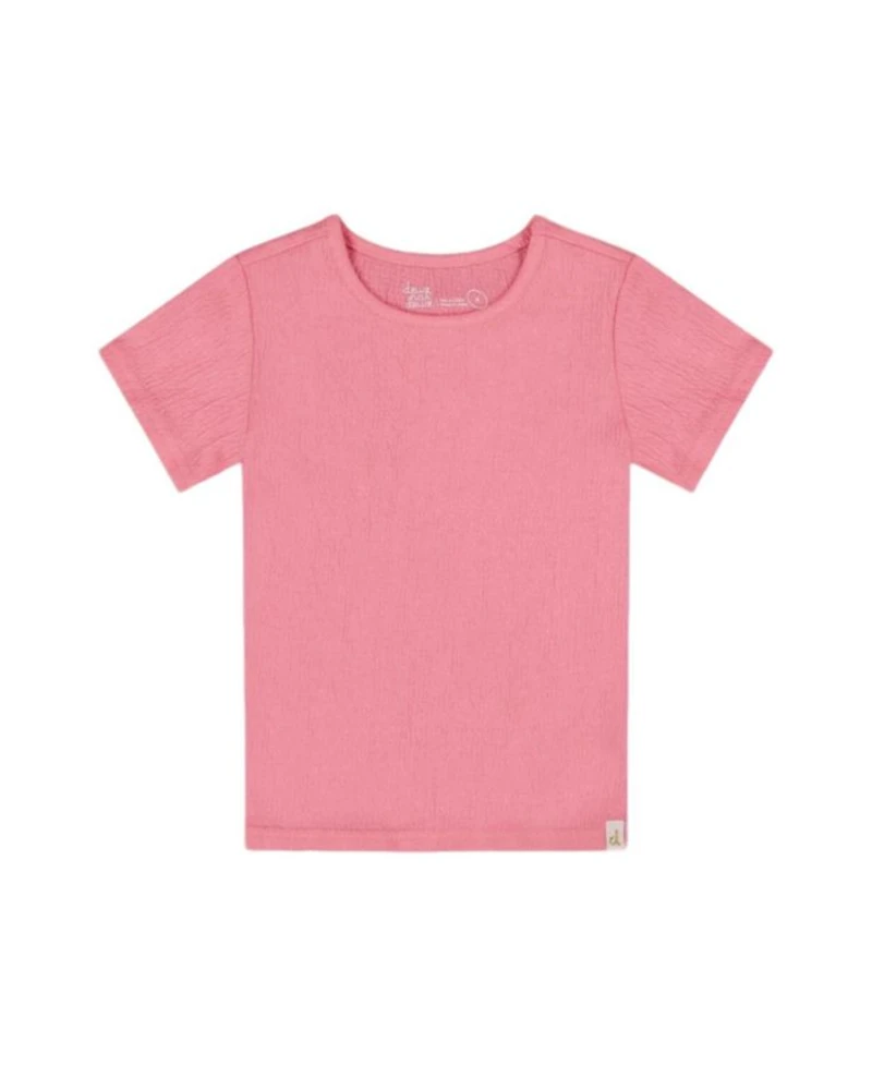 Girls' Crinkle Short Sleeve Top
