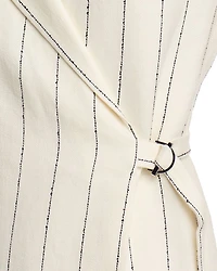 Dagania Striped Wrap Dress