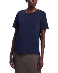 Eileen Fisher Plus Elbow Sleeve Cropped Tee