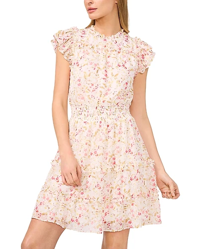 CeCe Ruffled Short Dress