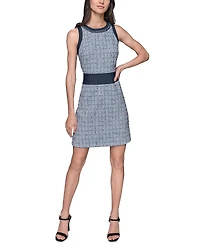 Karl Lagerfeld Paris Tweed A Line Dress