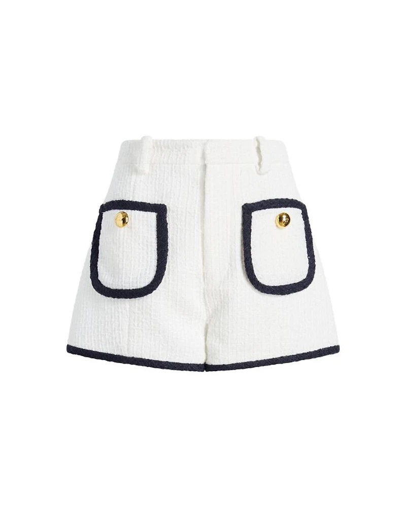 Auden Tweed Contrast Trim Shorts
