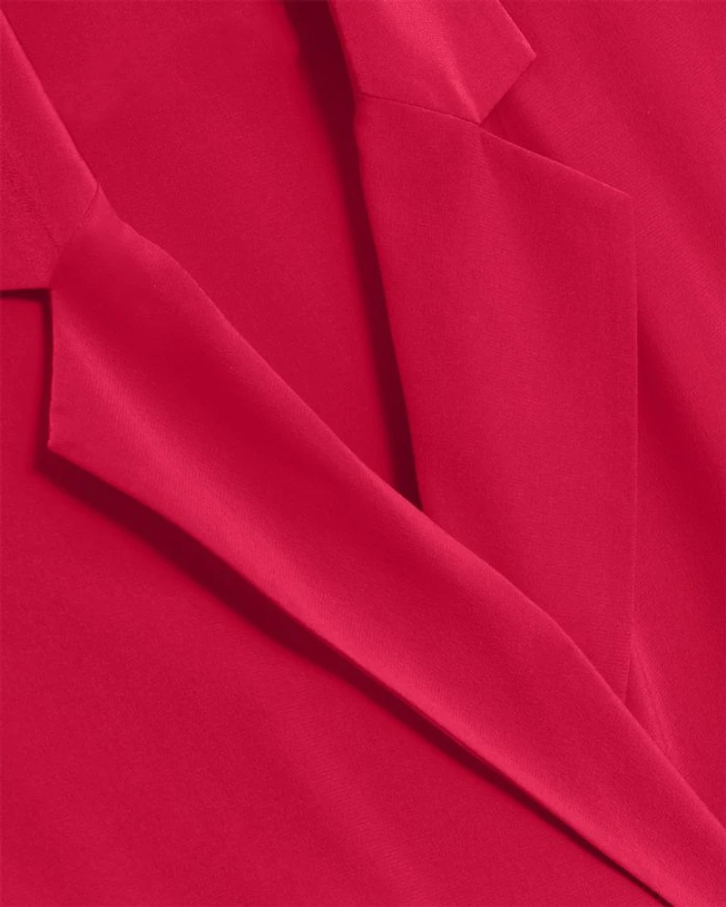 Carloe Silk Short Sleeve Blazer