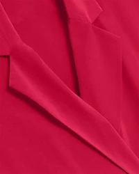 Carloe Silk Short Sleeve Blazer