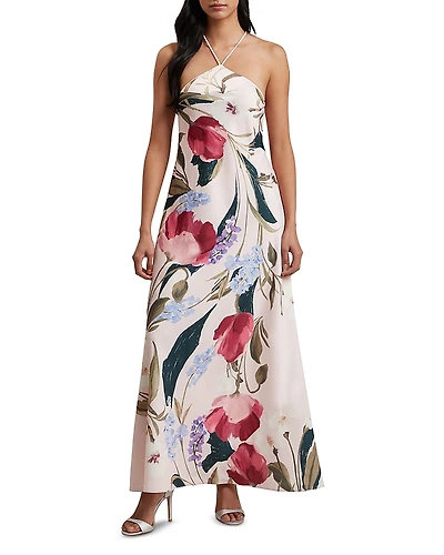 Ted Baker Almaria Halter Neck Floral Maxi Dress