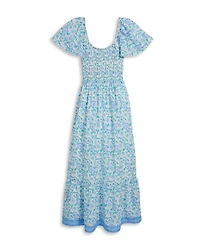 Ellen Flutter Sleeve Maxi Dress
