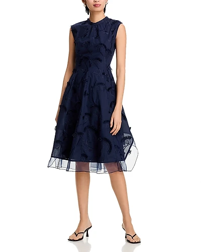 3.1 Phillip Lim Sleeveless Chiffon Combo Dress