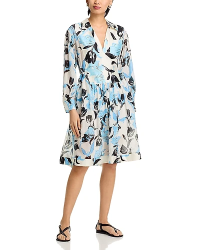 3.1 Phillip Lim Joyful Tulip Long Sleeve Shirt Dress