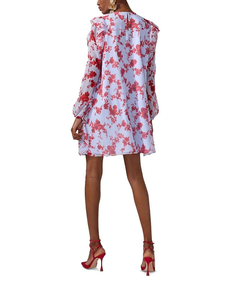 Silk Ruffled Mini Dress