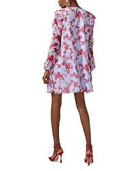 Silk Ruffled Mini Dress