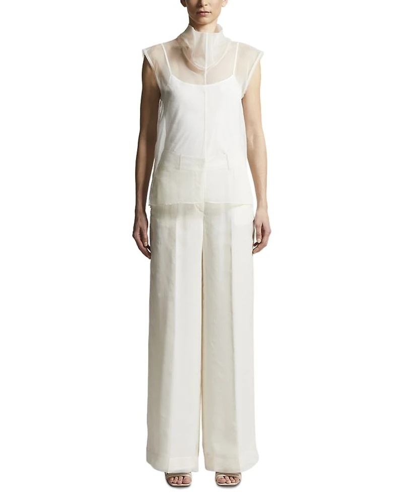 Silk-Blend Pants