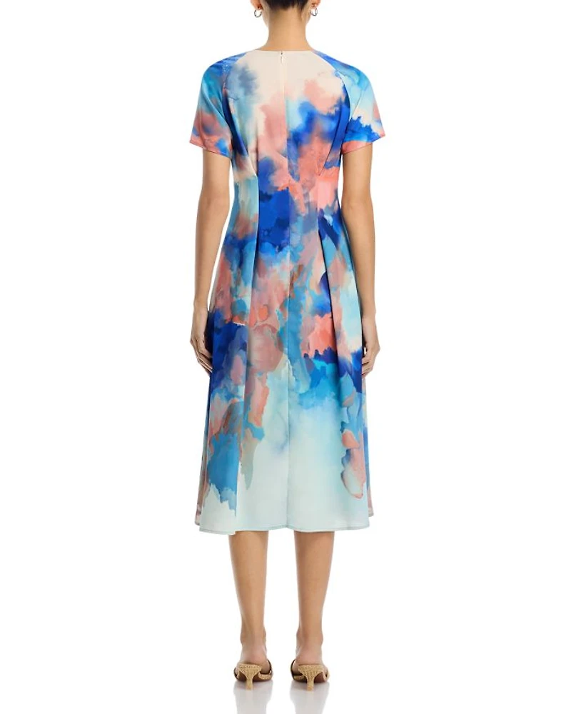 Watercolor Midi Dress