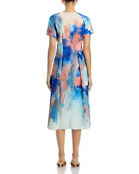 Watercolor Midi Dress