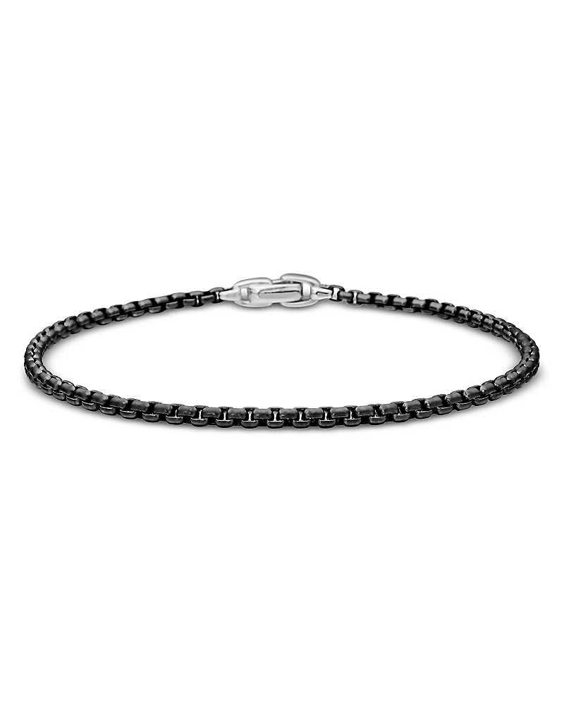 David Yurman Box Chain Bracelet with Stainless Steel and Sterling Silver