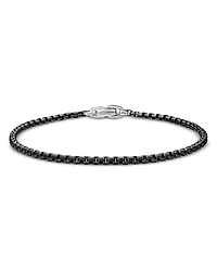 David Yurman Box Chain Bracelet with Stainless Steel and Sterling Silver