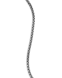 Men's Box Chain Bracelet Sterling Silver, 2.7mm