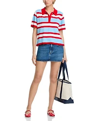 Tillie Short Sleeve Striped Polo