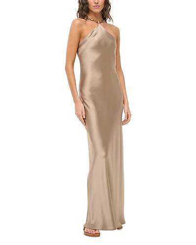 Staud Cadence Halter Maxi Dress