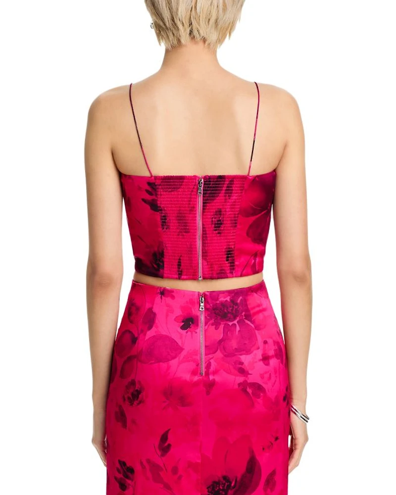 Valentina Draped Cropped Top - Exclusive