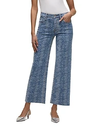 Rosie High Rise Ankle Wide Leg Jeans Venom