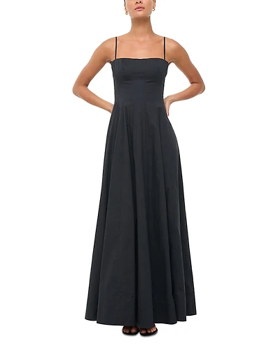Staud Wylie Poplin Maxi Dress