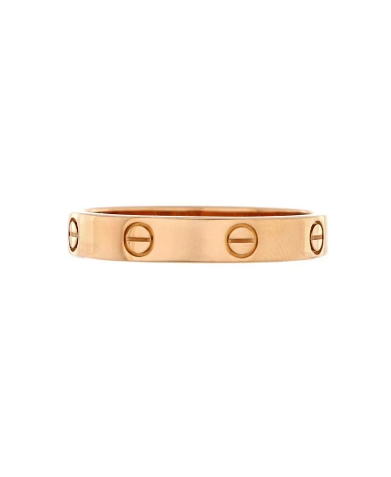 Love Wedding Band Ring 18K Rose Gold