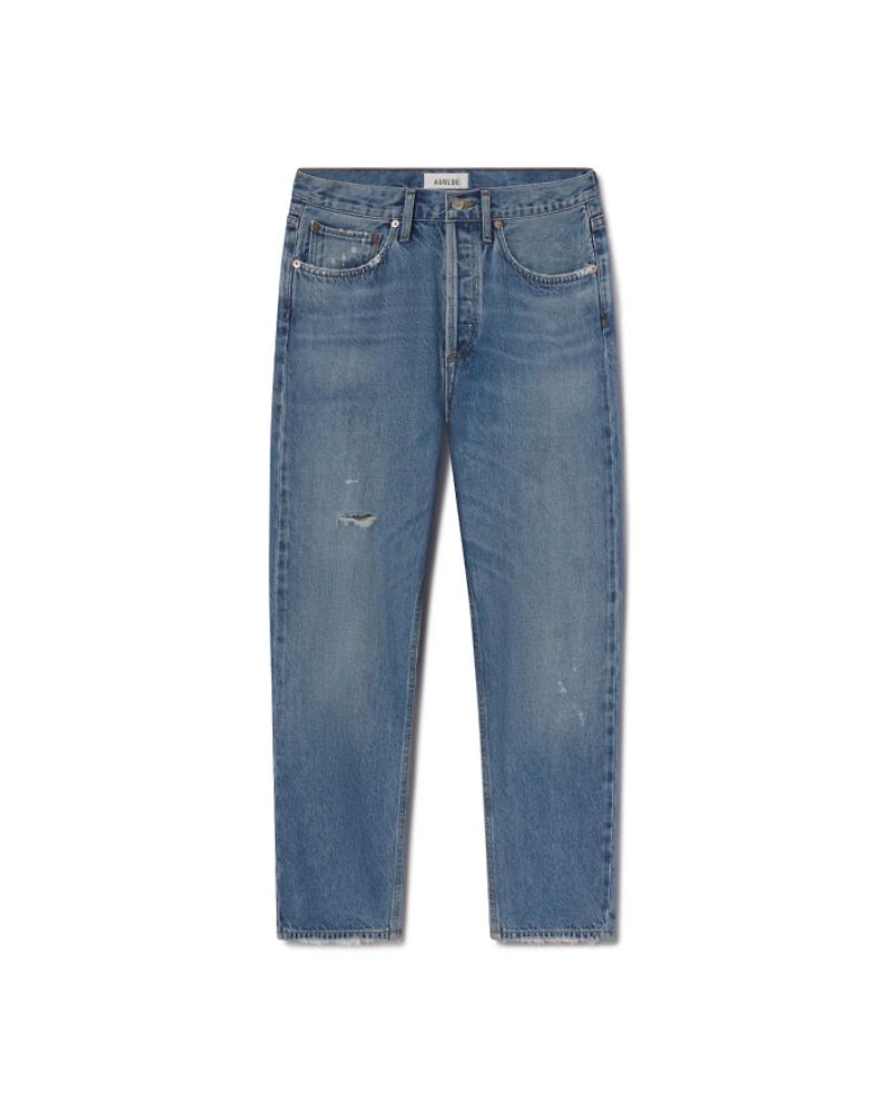 90's Crop Mid Rise Straight Jeans Shrine
