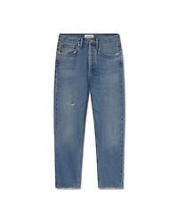 90's Crop Mid Rise Straight Jeans Shrine