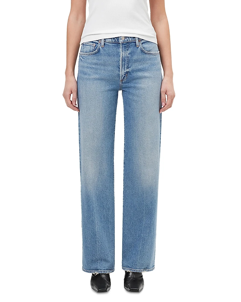 Agolde Harper Mid Rise Straight Leg Jeans