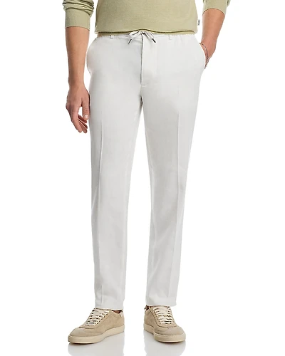 Boss Kane Regular Tapered Fit Linen Trousers