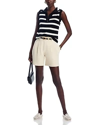 Sleeveless Striped Sweater