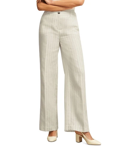 Groombridge Wide Leg Linen Trousers