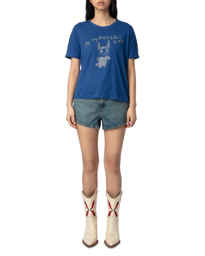 Woos Rock Devil Ringer Tee