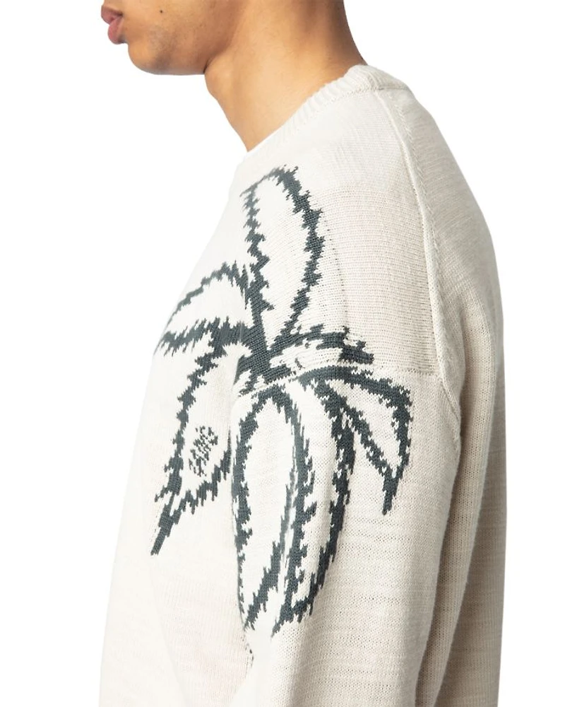Marko Palm Tree Regular Fit Sweater