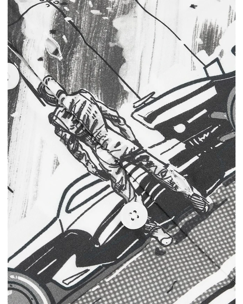 Comic Graphic Camp Shirt