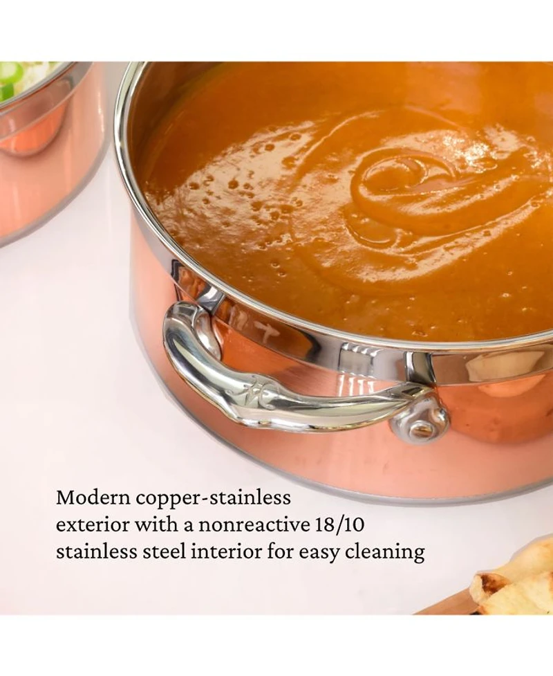 CopperBond® 3-Quart Induction Copper Soup Pot with Lid