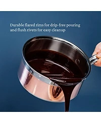 CopperBond® -Quart Induction Copper Saucepan with Lid