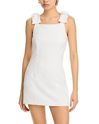 Whisper Bow Strap Mini Dress