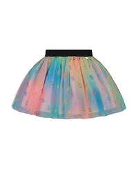 Deux par Deux Girls' Printed Mesh Skirt - Little Kid